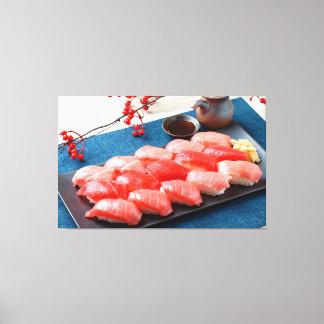 Toile Tuna Harmony – Japanese Sushi Canvas