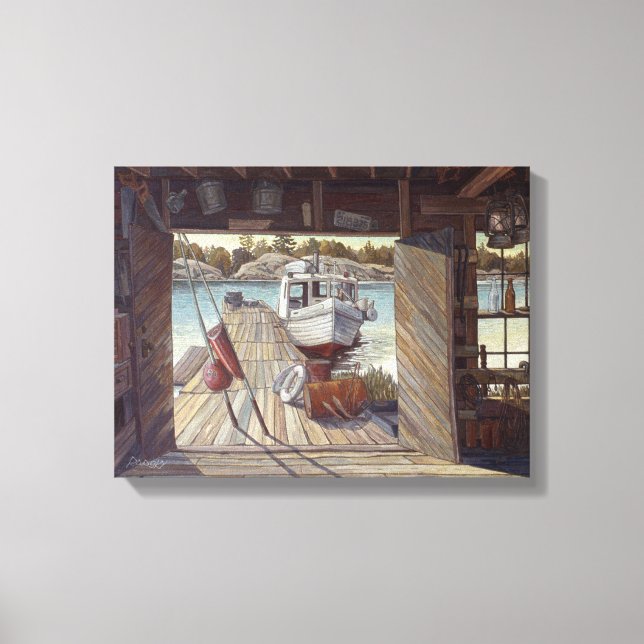 Toile "Turne Shed at Dawn" de Charlie Rapsky (Recto)