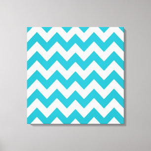 Toile Turquoise Chevron audacieux chez Emporio Moffa