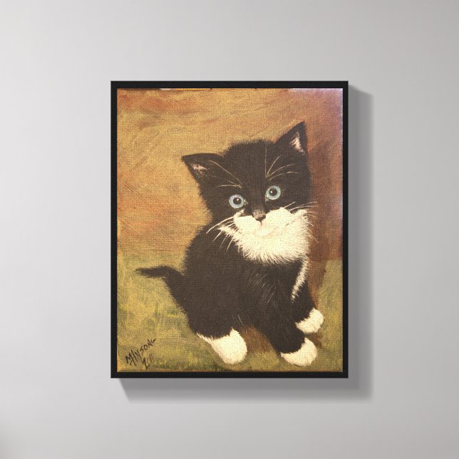Toile Tuxedo Kitten (Recto)