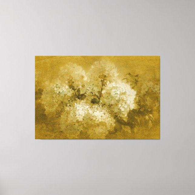 Toile *~* TV2 Art Vintage Hydrangea Canvas Imprimer (Recto)