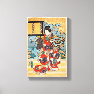 Toile Ukiyo-e japonais vintage classique Utagawa de