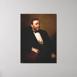 Toile ULYSSE S. GRANT Portrait par la copie de Henry