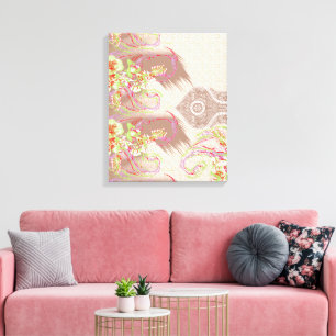 Toile Un arrangement floral sophistiqué avec det orné