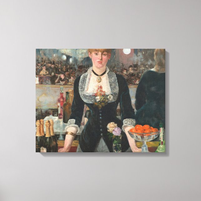 Toile Un bar aux Folies-Bergère Edouard Manet (Recto)