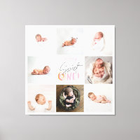un beigne rose sucré 1er anniversaire multi photo