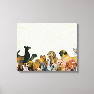Toile Un bon nombre de collage de chiens