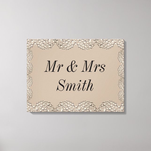 Toile Un cadeau mariage inhabituel et personnalisé (Recto)