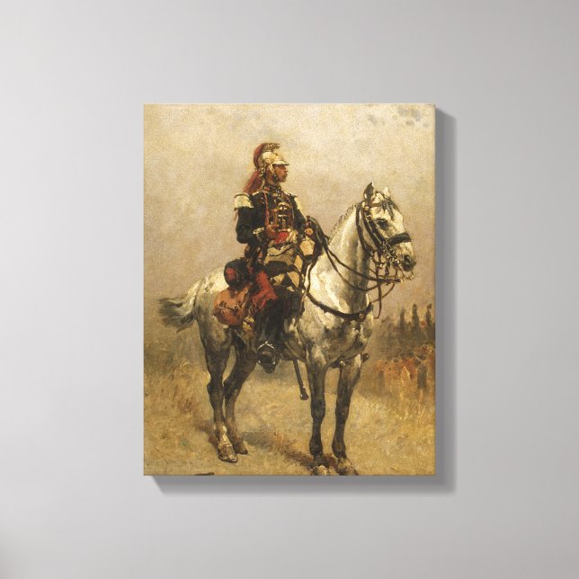 Toile Un cavalier (Recto)