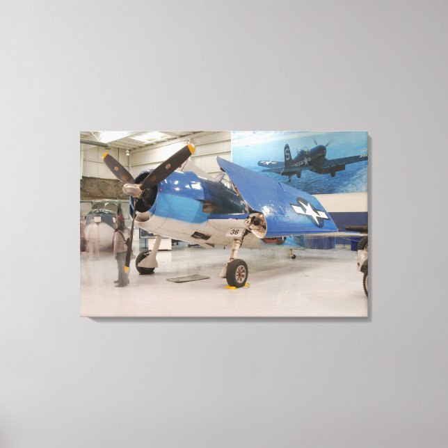 Toile Un chasseur F-6F Hellcat de la Seconde Guerre mond (Recto)