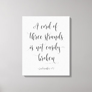 Toile Un Cordon De Trois Strands, Ecclésiaste 4:12