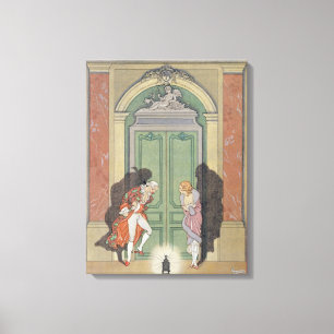 Toile Un couple aux chandelles, illustration de 'Les Li