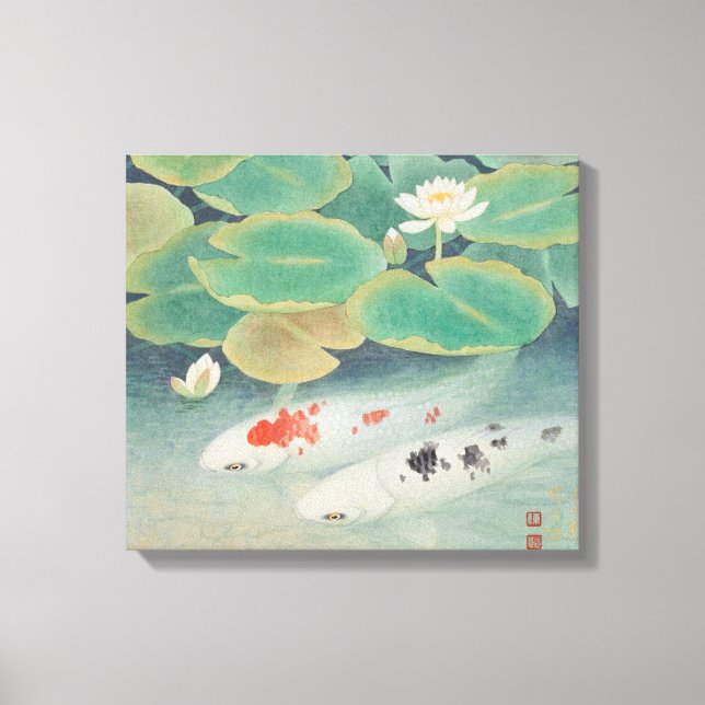 Toile Un couple sous Lotus Canvas (Recto)