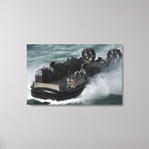 Toile Un coussin d'air de barge de débarquement de