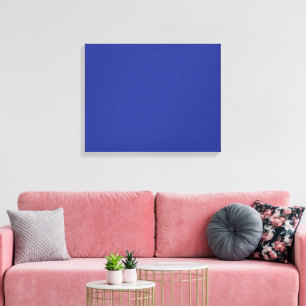 Toile Un décor bleu vif avec un carré blanc propre