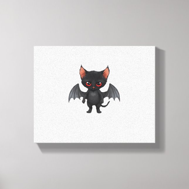 Toile Un démon de chat la nuit d'Halloween Classic T-shi (Recto)
