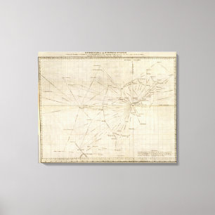 Toile Un diagramme des Etats-Unis