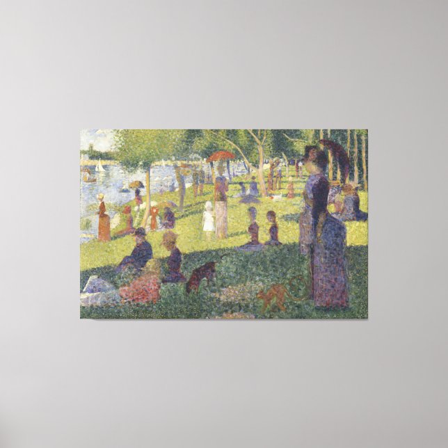 Toile Un Dimanche Après-Midi Île La Grande Jatte (Recto)
