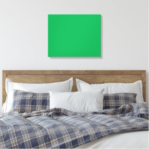 Toile Un écran vert positionné sur un fond blanc