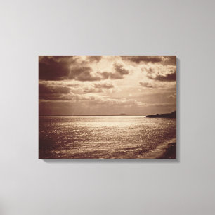 Toile Un effet du Sun, Normandie c.1857 (photo de sépia