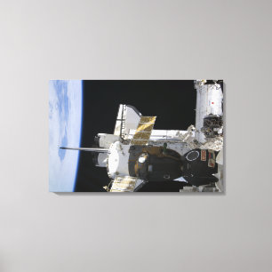 Toile Un engin spatial Soyouz ancré