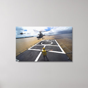 Toile Un Eurocopter brésilien se prépare à atterrir