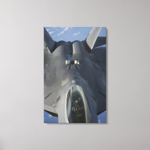 Toile Un F-22 Raptor prend position pour recevoir f