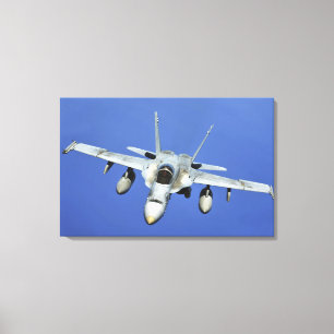 Toile Un F/A-18 Hornet participe à une mission