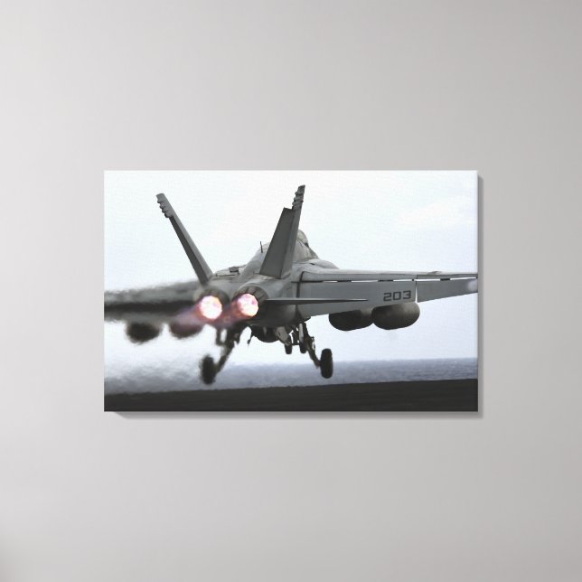 Toile Un F/A-18E Super Hornet lance (Recto)