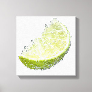 Toile Un fruit organique mûr juteux de cale de chaux