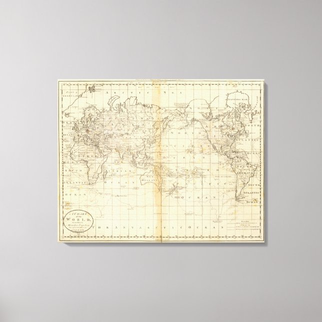 Toile Un graphique du monde (Recto)