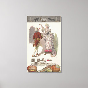 Toile Un Halloween JollyRestauration Couple habillé