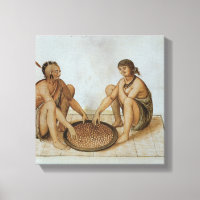 Un homme indien et une femme qui mange