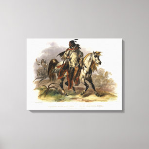 Toile Un Indien Blackfoot à cheval, plaquent 19 du vol.