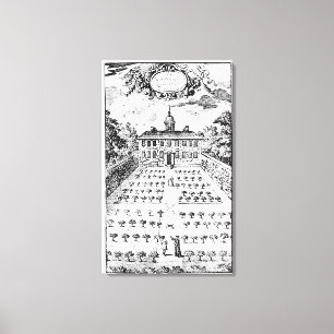 Toile Un jardin de maison de campagne, de 'The Gentlemen