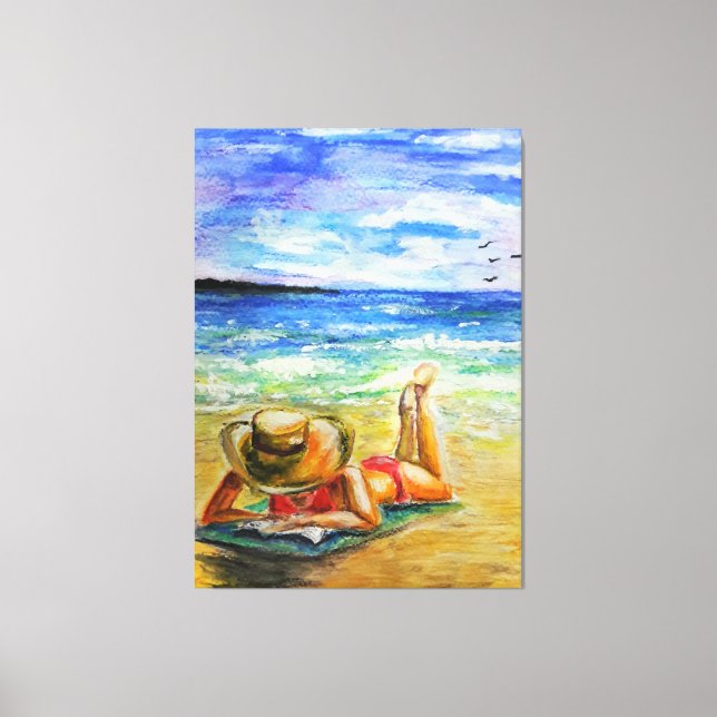 Toile Un Jour parfait de Watercolor (Recto)