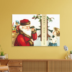 Toile Un joyeux Noël par Ellen Clapsaddle