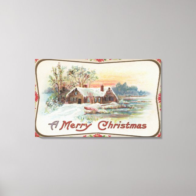 Toile Un joyeux NoëlUne scène de campagne (Recto)