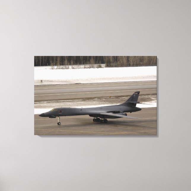 Toile Un Lancer B-1B effectue une touche et va (Recto)