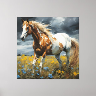 Toile Un Magnifique Cheval De Pinto