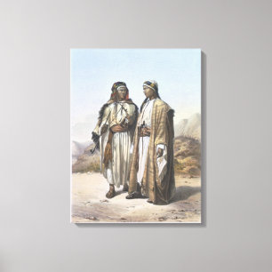 Toile Un Mahazi et un bédouin de Soualeh, illustration