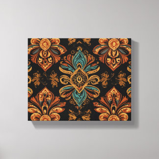 Toile un motif de fleurs colorées