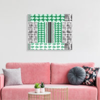 Un motif vert et noir visuellement attrayant, acce