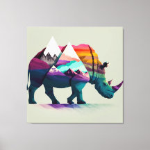 Un mur de Rhino mêlé à la nature.