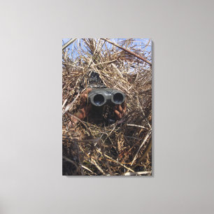 Toile Un observateur de scout pratique le techniqu