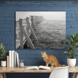 Toile Un sentier Misty Yellowstone