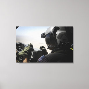 Toile Un soldat fournit la sécurité