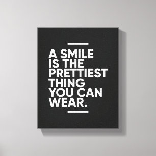 Toile Un Sourire Est La Chose La Plus Belle Inspiratio