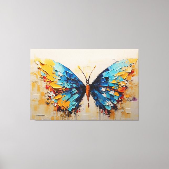 Toile un tableau d'un papillon (Recto)