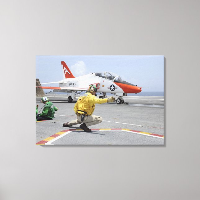 Toile Un tireur à bord du porte-avions (Recto)